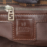 Fendi FF Monogram Baguette Buckle Shoulder Bag