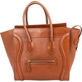 Céline Brown Leather Luggage Handbag