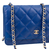 Chanel Quilted Leather Wallet On Chain Crossbody Bag