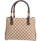 Gucci GG Monogram Bamboo Handbag