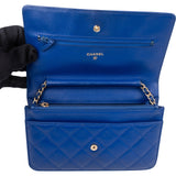 Chanel Quilted Leather Wallet On Chain Crossbody Bag