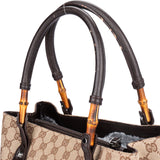 Gucci GG Monogram Bamboo Handbag