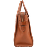 Céline Brown Leather Luggage Handbag