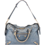 Balenciaga Blue Leather City Handbag