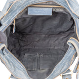 Balenciaga Blue Leather City Handbag