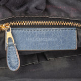 Balenciaga Blue Leather City Handbag