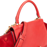 Céline Grained Calfskin Suede Trapeze Handbag