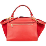 Céline Grained Calfskin Suede Trapeze Handbag