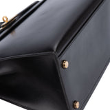 Hermès Black Boxcalf Kelly 32 Handbag