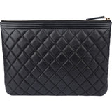 Chanel Quilted Lambskin Boy CC Clutch