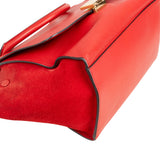 Céline Grained Calfskin Suede Trapeze Handbag
