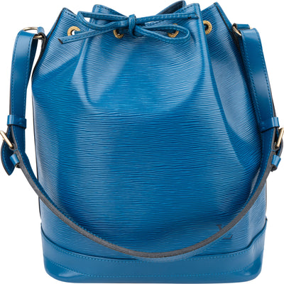 Louis Vuitton Bleu Epi Leather Sac Noe Grande Shoulder Bag