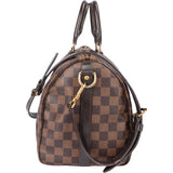 Louis Vuitton Damier Ebene Monogram Speedy 30 Bandouliere