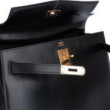 Hermès Black Boxcalf Kelly 32 Handbag