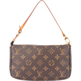 Louis Vuitton Canvas Monogram Pochette Accessoire Handbag