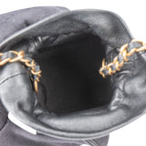 Chanel Quilted Leather Micro Cube Crossbody Bag