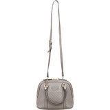 Gucci Microguccissima Leather Grey Mini Dome Handbag