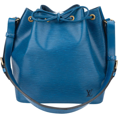 Louis Vuitton Bleu Epi Leather Sac Noe Petit Shoulder Bag