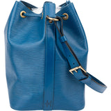 Louis Vuitton Bleu Epi Leather Sac Noe Petit Shoulder Bag
