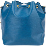 Louis Vuitton Bleu Epi Leather Sac Noe Petit Shoulder Bag