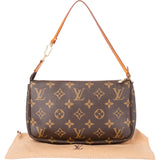 Louis Vuitton Canvas Monogram Pochette Accessoire Handbag