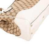 Gucci Monogram GG Canvas Diana Bambus Handle Small Tote Handbag