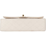 Chanel Quilted Lambskin 24K Gold Medium Double Flap Crossbody Bag