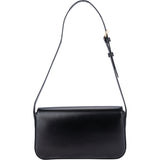 Celine Black Boxcalf Triomphe Shoulder Bag