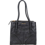 Miu Miu Quilted Nappa Leather Chevron Biker Handbag