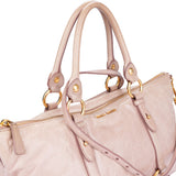 Miu Miu Rose Leather City Handbag