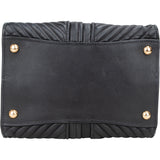 Miu Miu Quilted Nappa Leather Chevron Biker Handbag