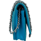 Chanel Quilted Patent Leather Wallet On Chain Crossbody Bag