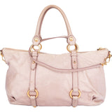 Miu Miu Rose Leather City Handbag