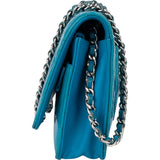 Chanel Quilted Patent Leather Wallet On Chain Crossbody Bag