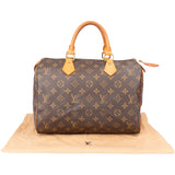 Louis Vuitton Canvas Monogram Speedy 30 Handbag