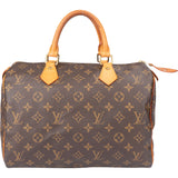 Louis Vuitton Canvas Monogram Speedy 30 Handbag