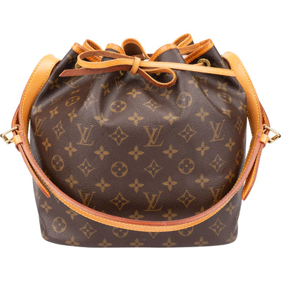 Louis Vuitton Canvas Monogram Sac Noe Petit Shoulder Bag