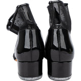 Chanel Mesh Glitter CC Ankle Shoes (35)