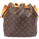 Louis Vuitton Canvas Monogram Sac Noe Petit Shoulder Bag