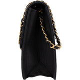 Chanel Quilted Lambskin 24K Gold Single Flap Crossbody Bag
