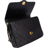 Chanel Quilted Lambskin 24K Gold Single Flap Shoulder Bag