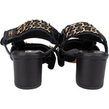 Chanel Gold Tone Chain Sandals (34,5)