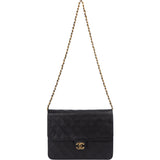 Chanel Quilted Lambskin 24K Gold Single Flap Crossbody Bag