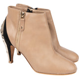 Chanel Quilted Gold Tone Heel Ankle Boot (35)