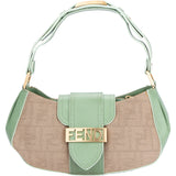 Fendi FF Monogram Zucca Baguette Handbag