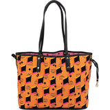 MCM Monogram Visetos Liz Reversible Shopper Tote Shoulder Bag