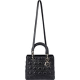 Christian Dior Quilted Leather Lady Dior Handbag