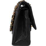 Chanel Quilted Lambskin 24K Gold Medium Double Flap Crossbody Bag