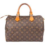 Louis Vuitton Canvas Monogram Speedy 30 Handbag