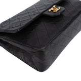 Chanel Quilted Lambskin 24K Gold Medium Double Flap Crossbody Bag